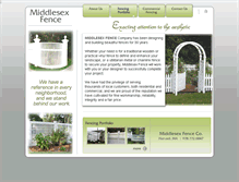 Tablet Screenshot of middlesexfence.com
